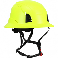PIP 280-HP1491RVM-FB-44, Traverse, Safety Helmets, Hi-Vis Yellow, OS, Full Brim, Vented, Industrial 